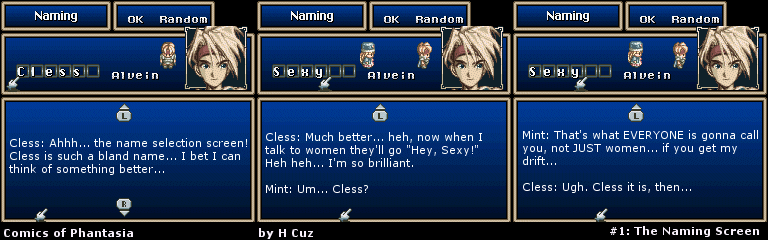 The Naming Screen